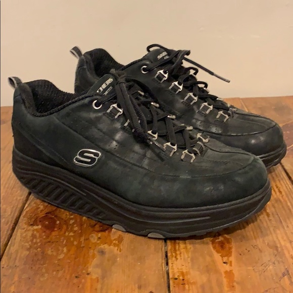 Skechers Shoes - Sketcher Shape-Ups Black Leather. Women’s 8. EUC